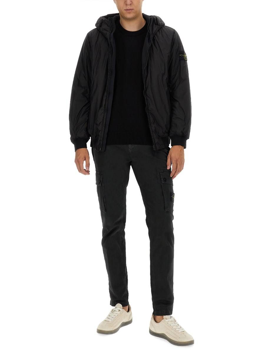 STONE ISLAND GIACCA IN NYLON CON LOGO