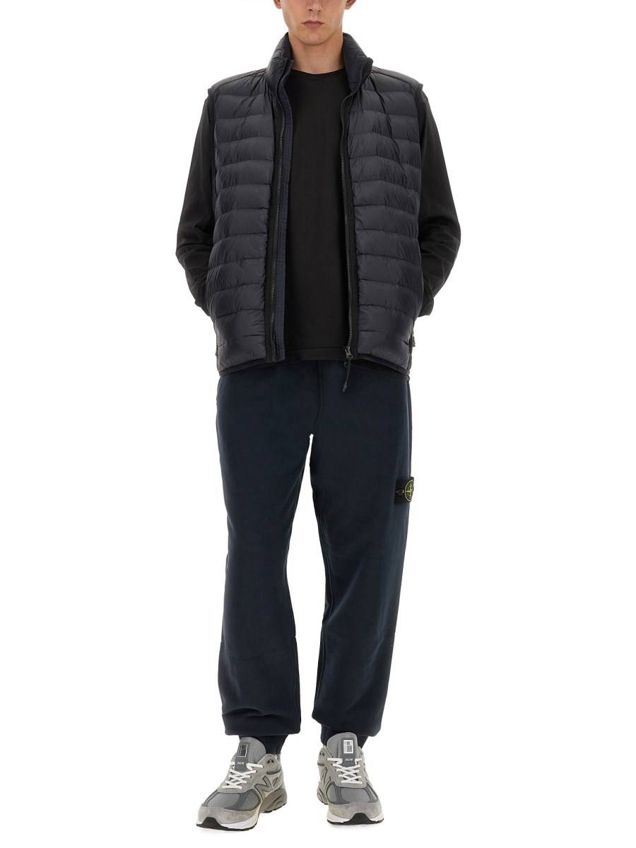 STONE ISLAND GILET PIUMINO CON LOGO