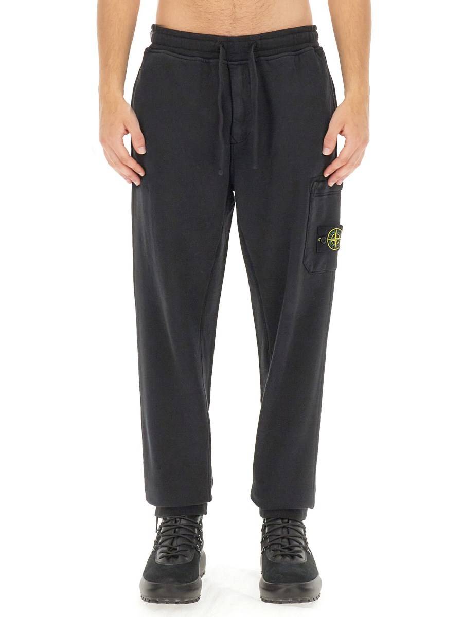 STONE ISLAND PANTALONE JOGGING CON LOGO