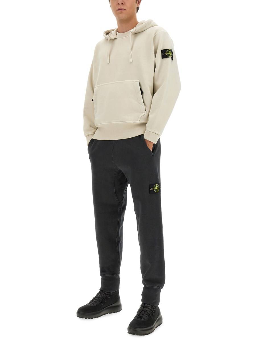 STONE ISLAND PANTALONE JOGGING IN COTONE