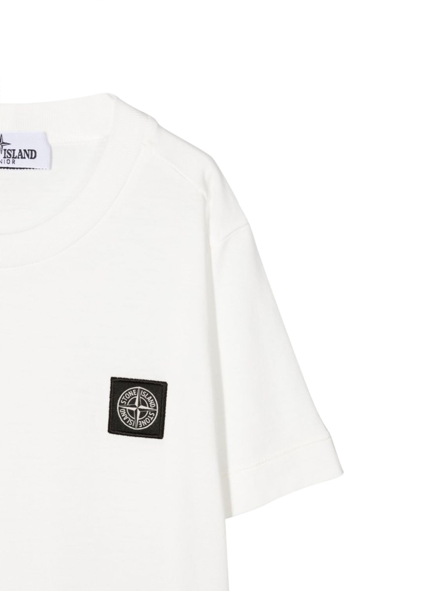STONE ISLAND T-SHIRT M/C LOGO FRONTALE