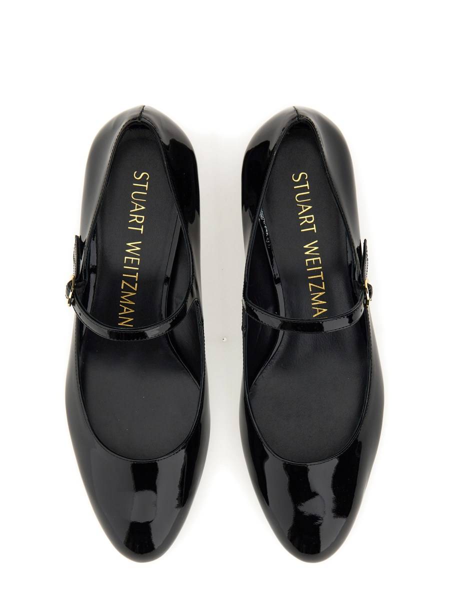 STUART WEITZMAN MARY JANE VIVIENNE IN NAPPA LUCIDA