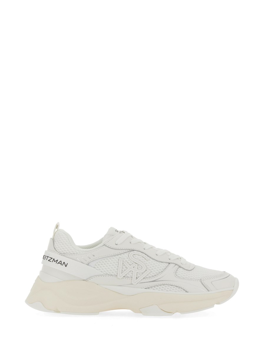 STUART WEITZMAN SNEAKER IN PELLE CON LOGO