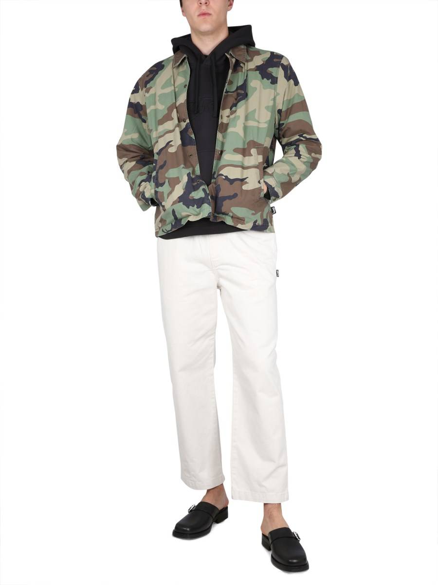 STUSSY CAMICIA CAMO IN COTONE