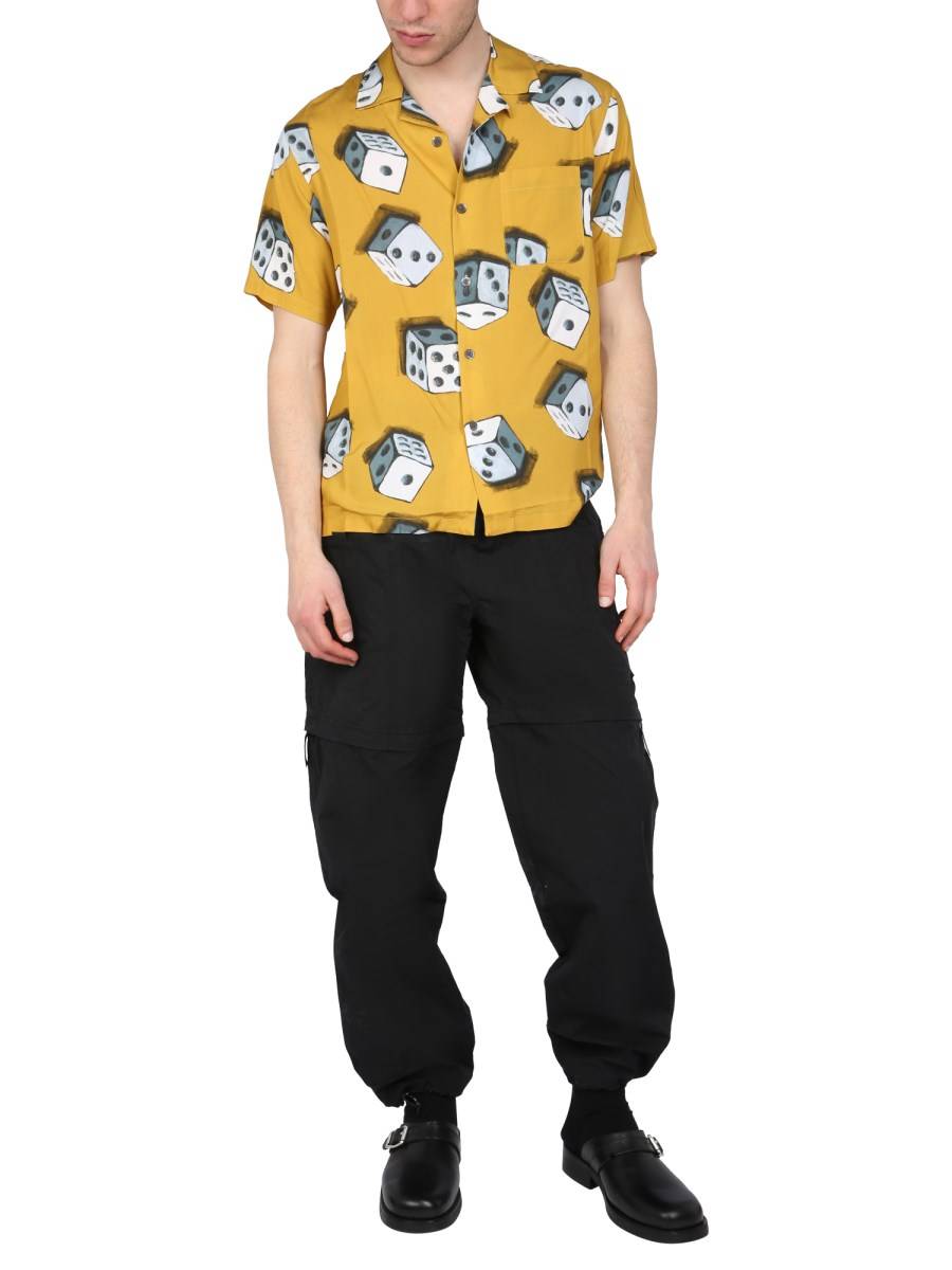 STUSSY CAMICIA DICE IN VISCOSA