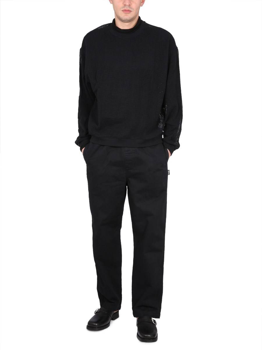 STUSSY FELPA GIROCOLLO IN MESH DI COTONE