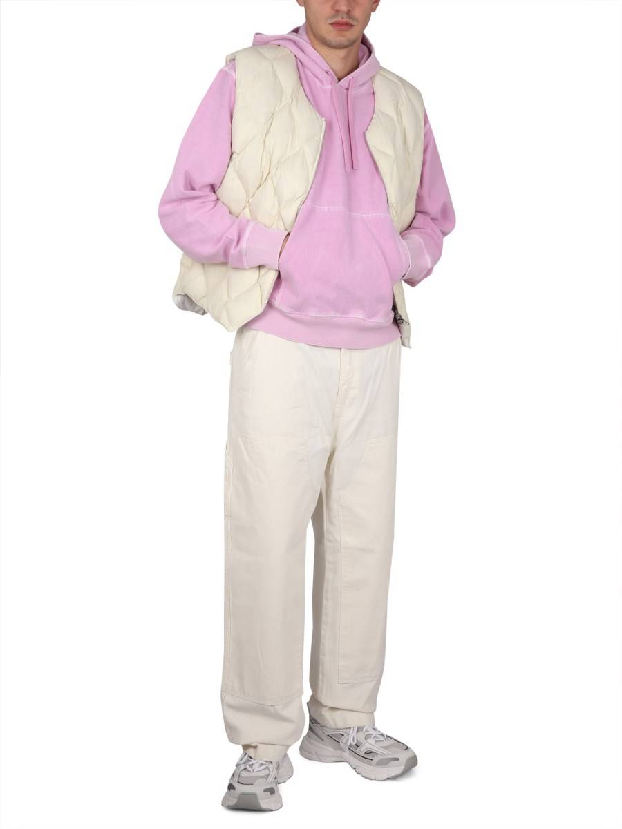 STUSSY FELPA IN COTONE CON RICAMO LOGO