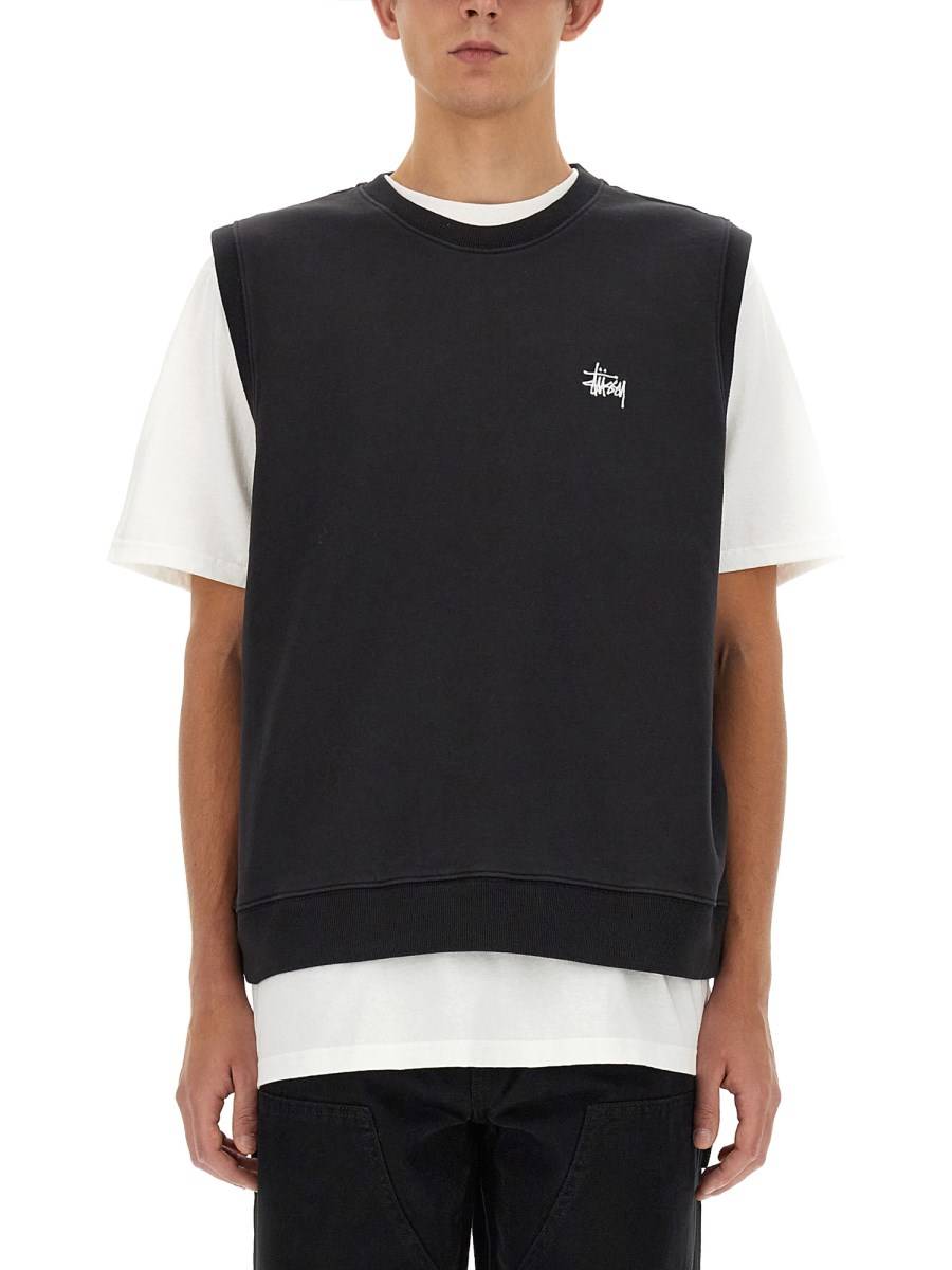 STUSSY GILET IN FELPA