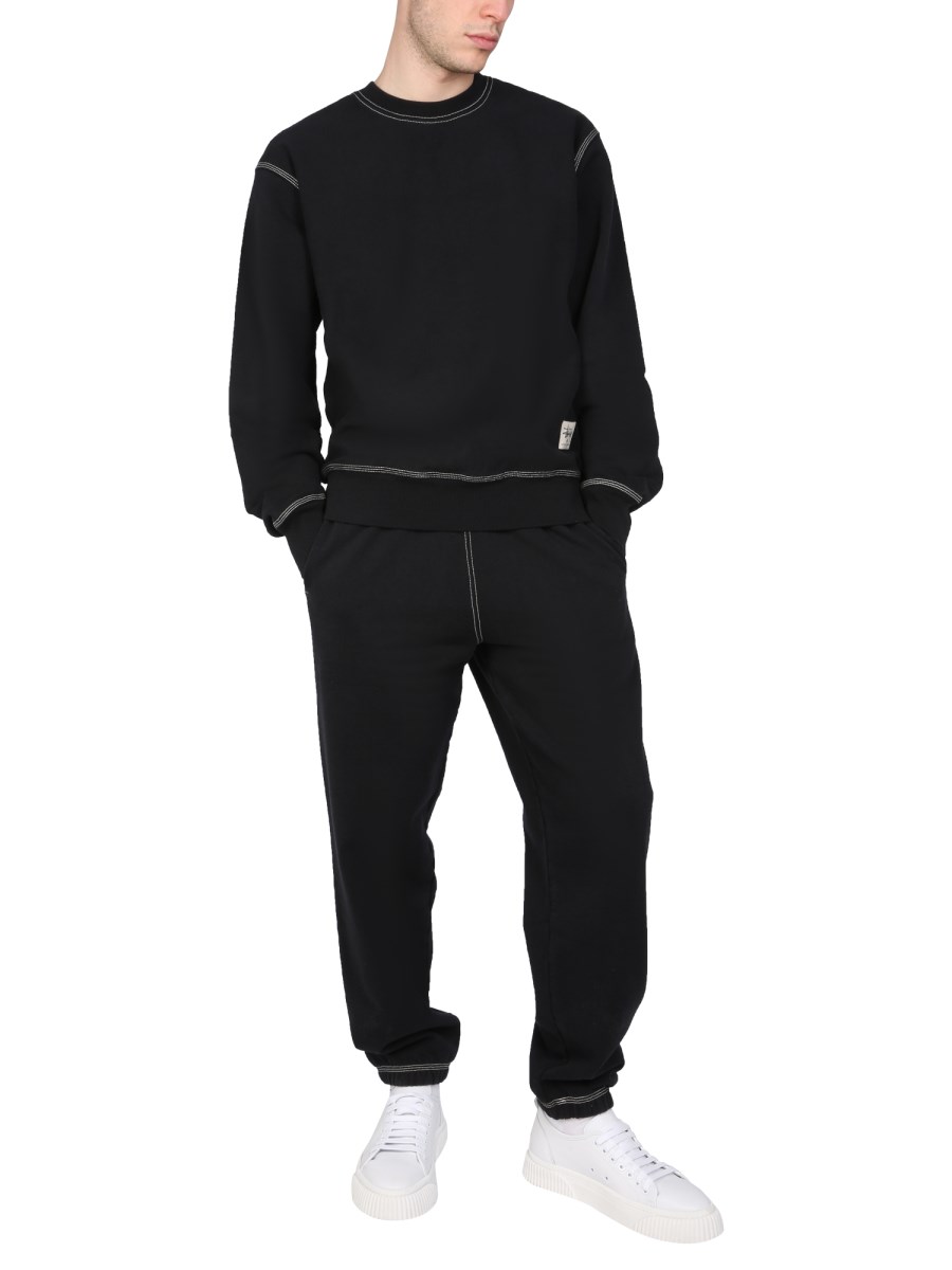 STUSSY PANTALONE JOGGING IN COTONE CON PATCH LOGO
