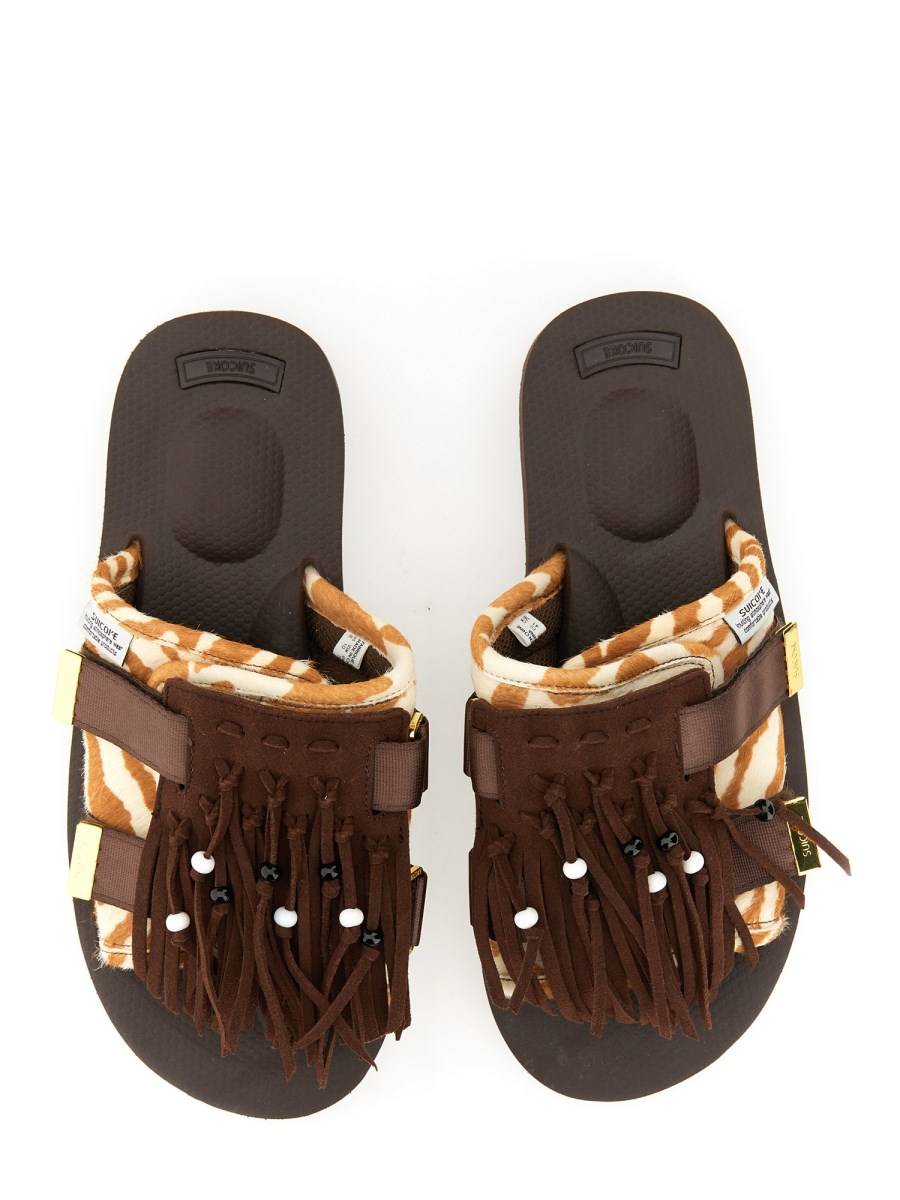 SUICOKE CIABATTA CON FRANGE