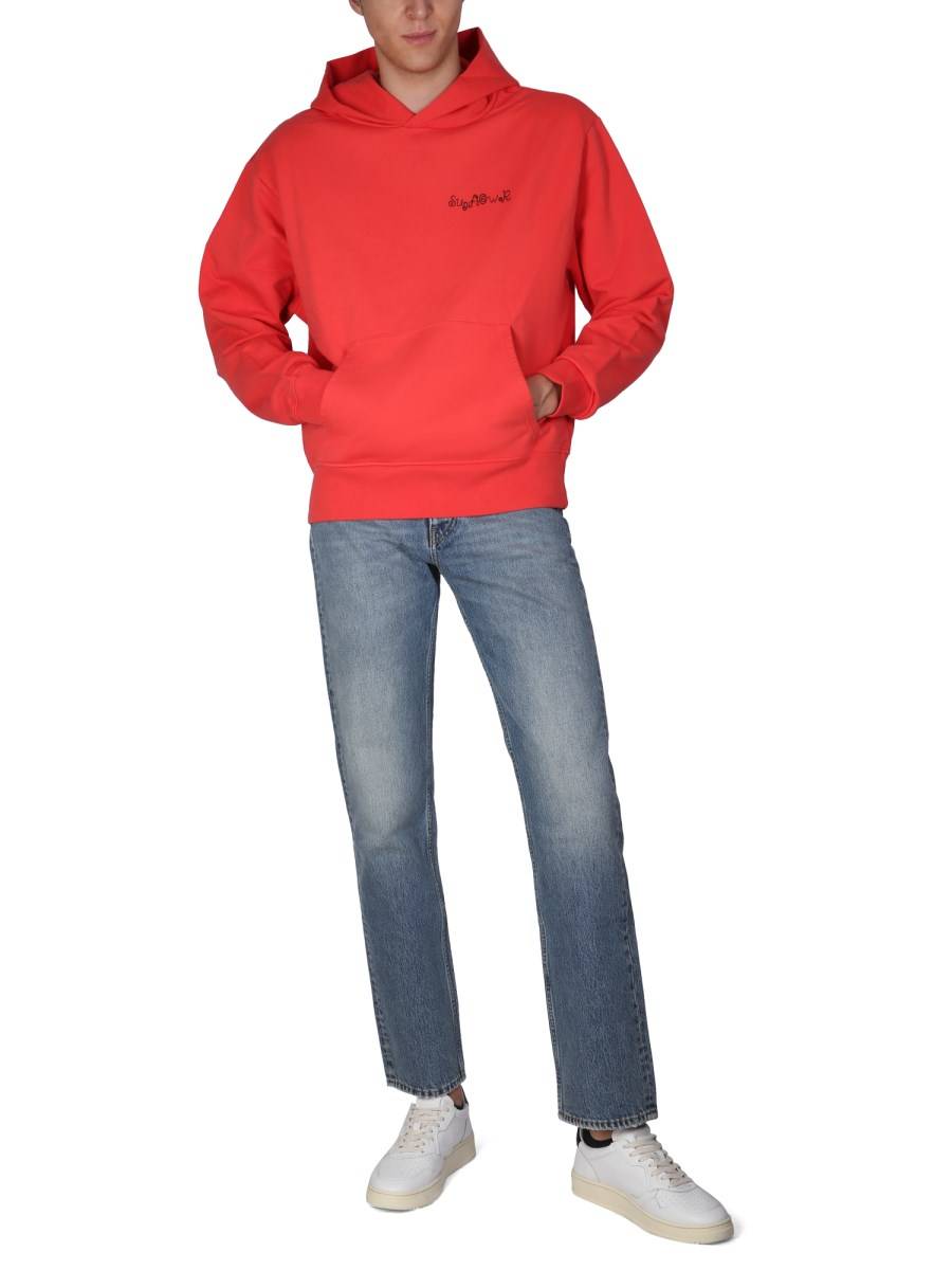 SUNFLOWER FELPA IN COTONE CON RICAMO LOGO