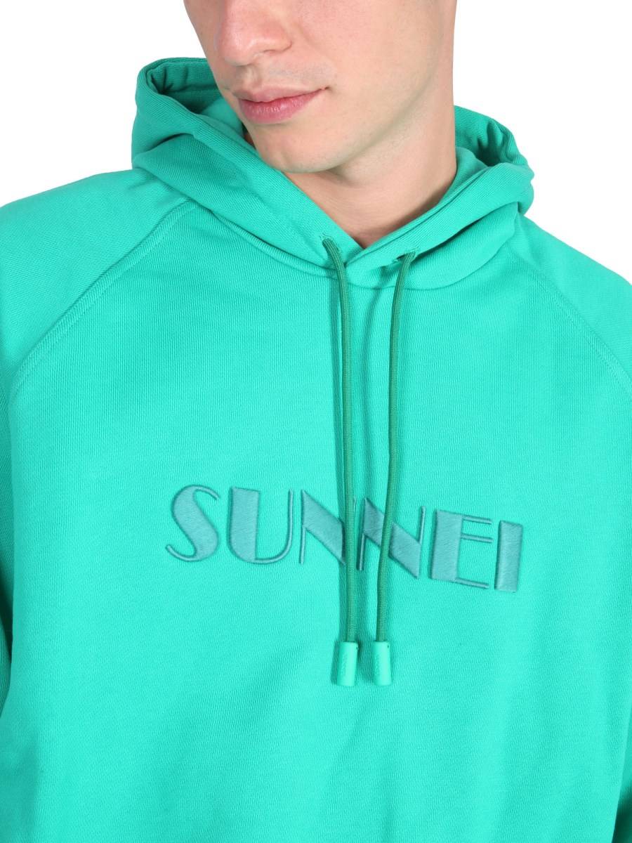 SUNNEI FELPA IN COTONE CON RICAMO LOGO