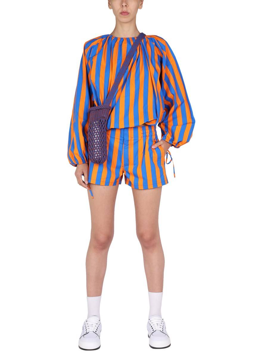 SUNNEI SHORTS IN COTONE CON MOTIVO A RIGHE