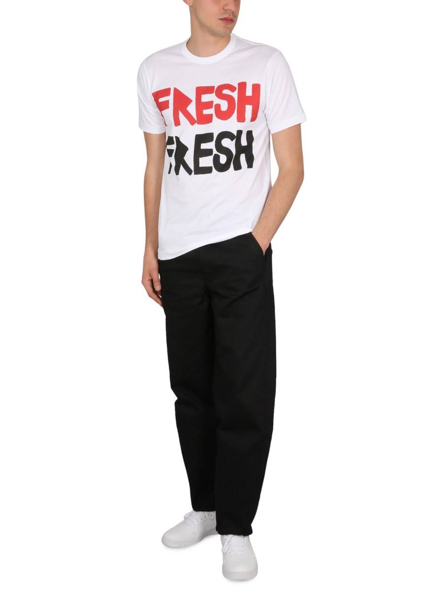 COMME DES GARCONS SHIRT T-SHIRT BRETT WESTFALL IN COTONE