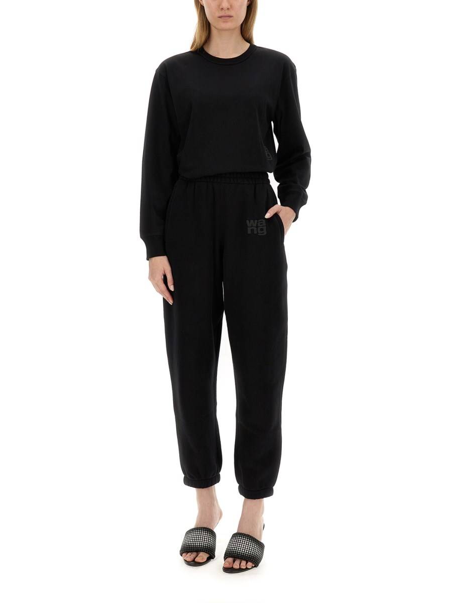 ALEXANDERWANG.T T-SHIRT CON LOGO IN JERSEY DI COTONE