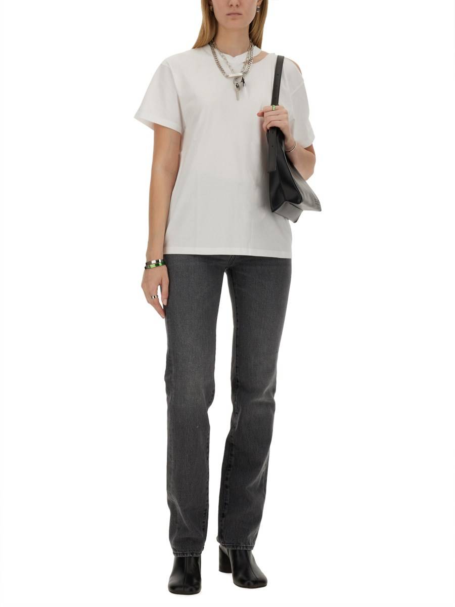MM6 MAISON MARGIELA T-SHIRT CON SPILLE DI SICUREZZA