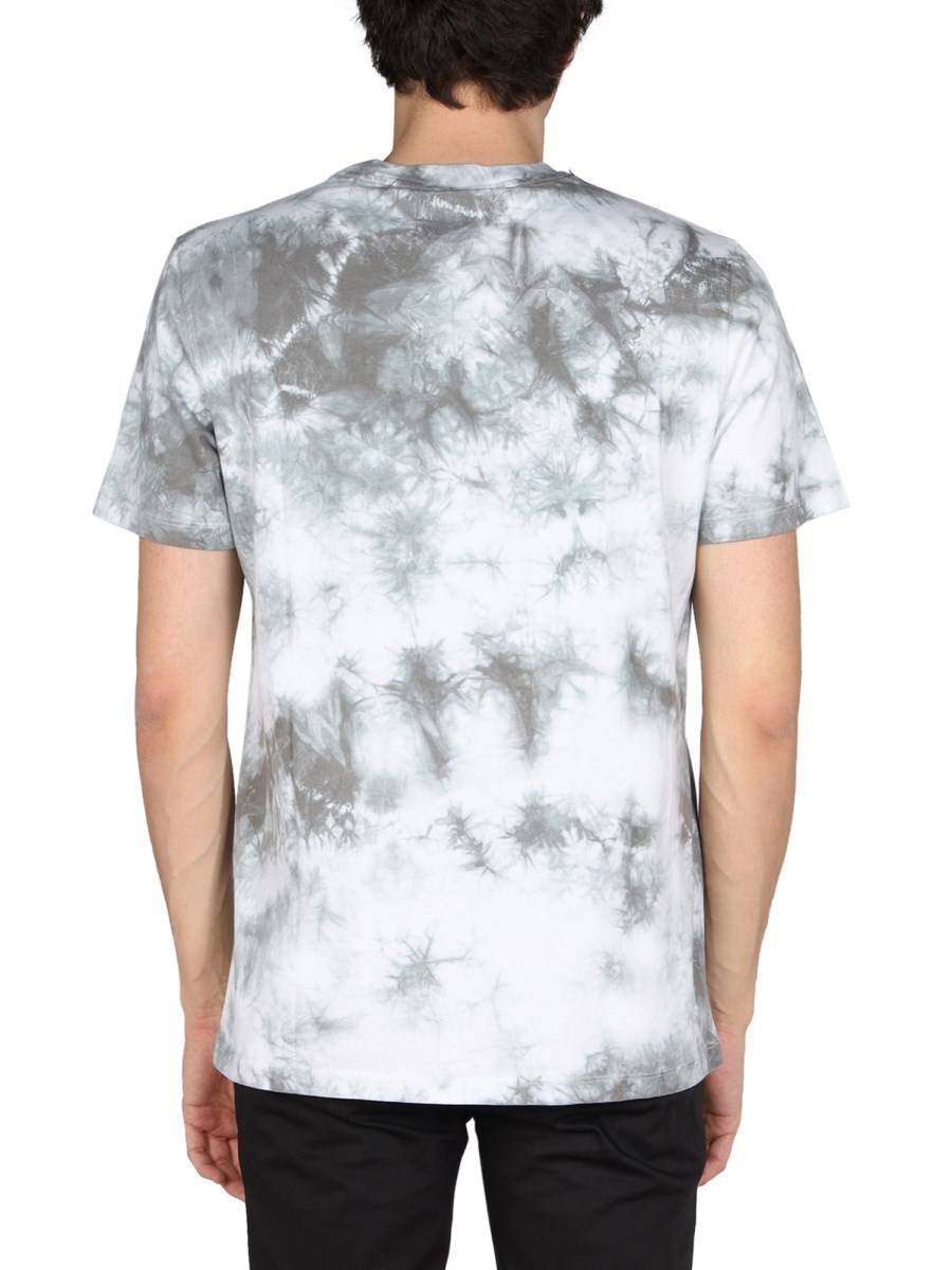 DISCLAIMER T-SHIRT CON STAMPA LOGO CON MOTIVO TIE DYE