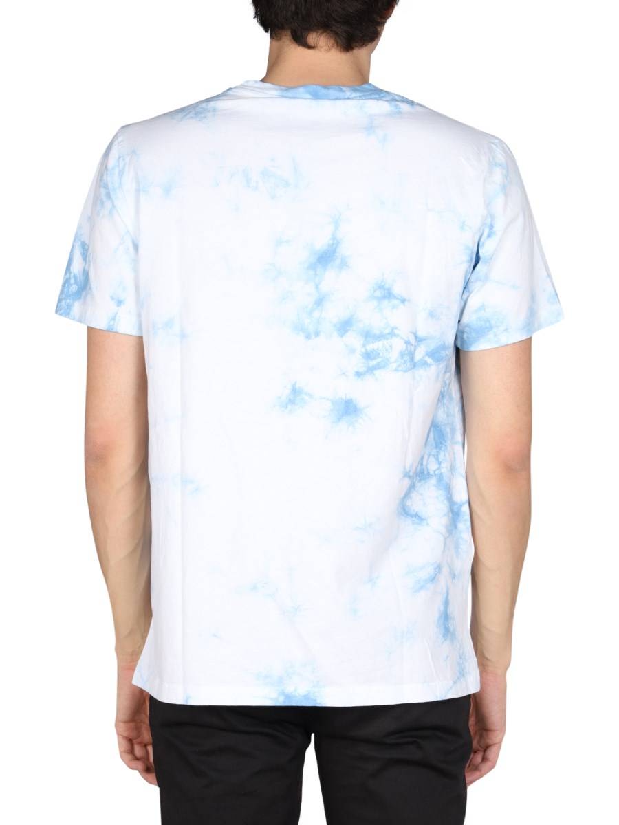 DISCLAIMER T-SHIRT CON STAMPA LOGO CON MOTIVO TIE DYE