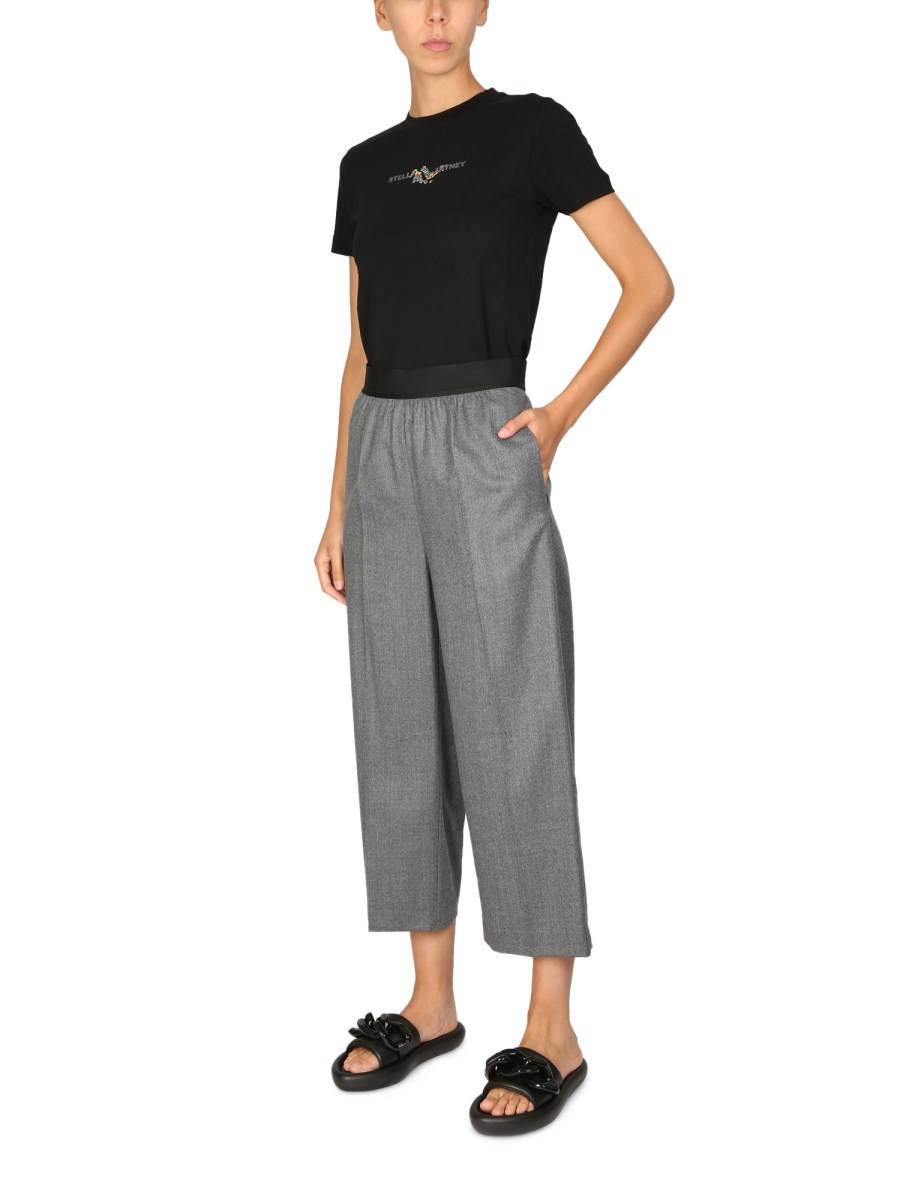 STELLA McCARTNEY T-SHIRT GLITCH IN JERSEY DI COTONE