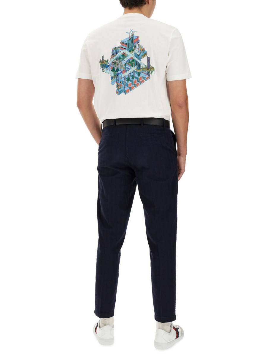 PS BY PAUL SMITH T-SHIRT IN JERSEY DI COTONE CON LOGO