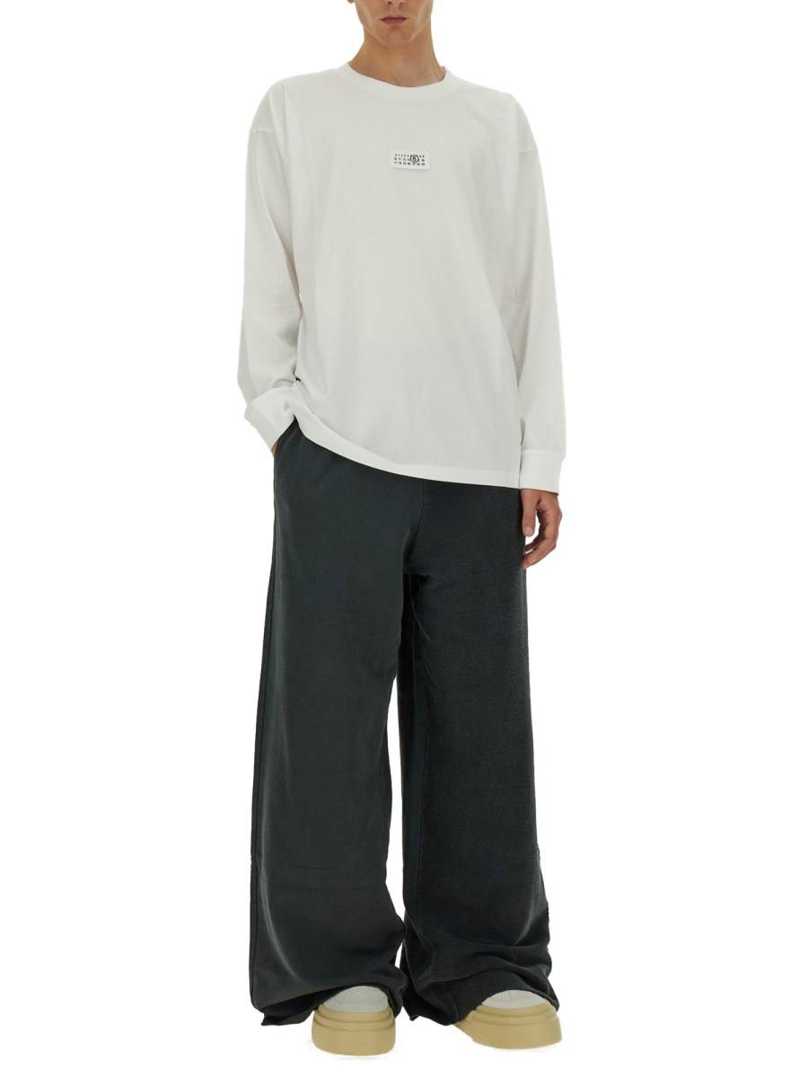 MM6 MAISON MARGIELA T-SHIRT IN JERSEY DI COTONE CON LOGO NUMERIC