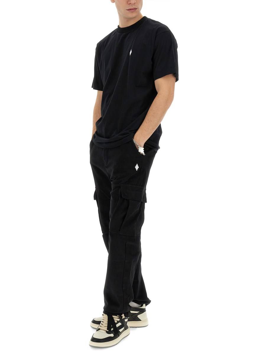 MARCELO BURLON COUNTY OF MILAN T-SHIRT IN JERSEY DI COTONE CON LOGO