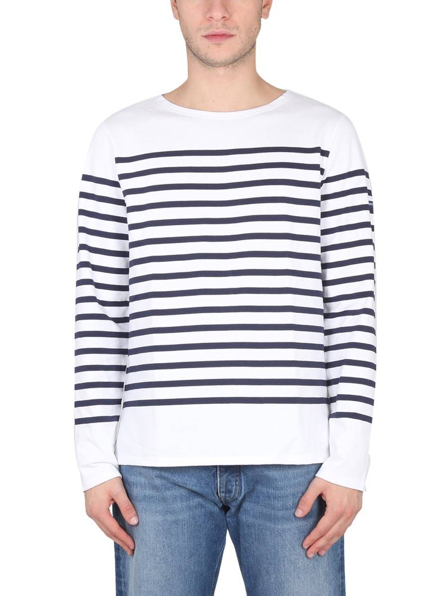 SAINT JAMES T-SHIRT IN JERSEY DI COTONE CON MOTIVO RIGA