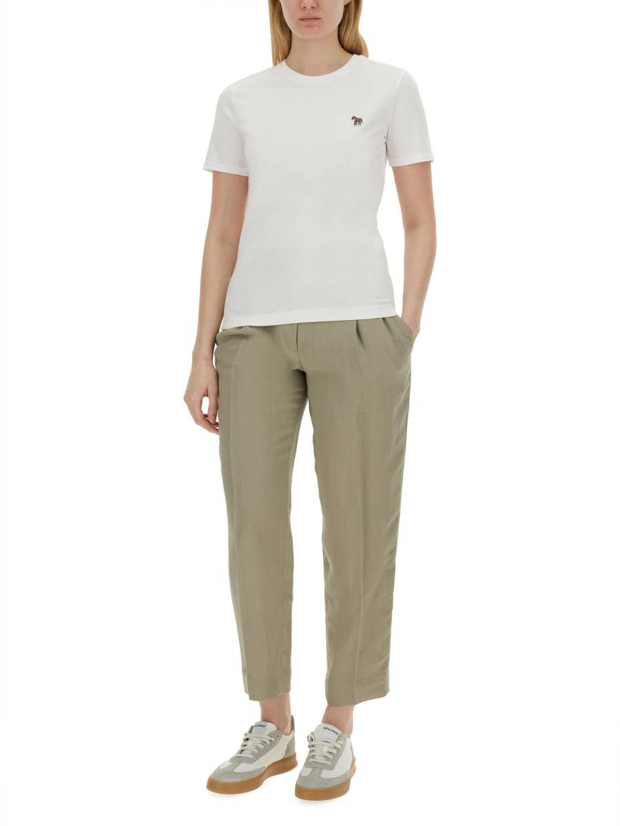 PS BY PAUL SMITH T-SHIRT IN JERSEY DI COTONE CON PATCH LOGO