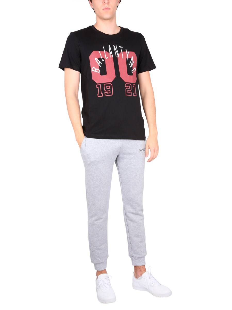BALLANTYNE T-SHIRT IN JERSEY DI COTONE CON STAMPA LOGO