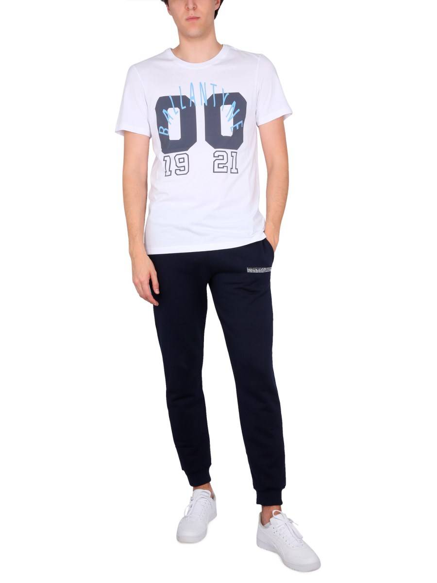 BALLANTYNE T-SHIRT IN JERSEY DI COTONE CON STAMPA LOGO