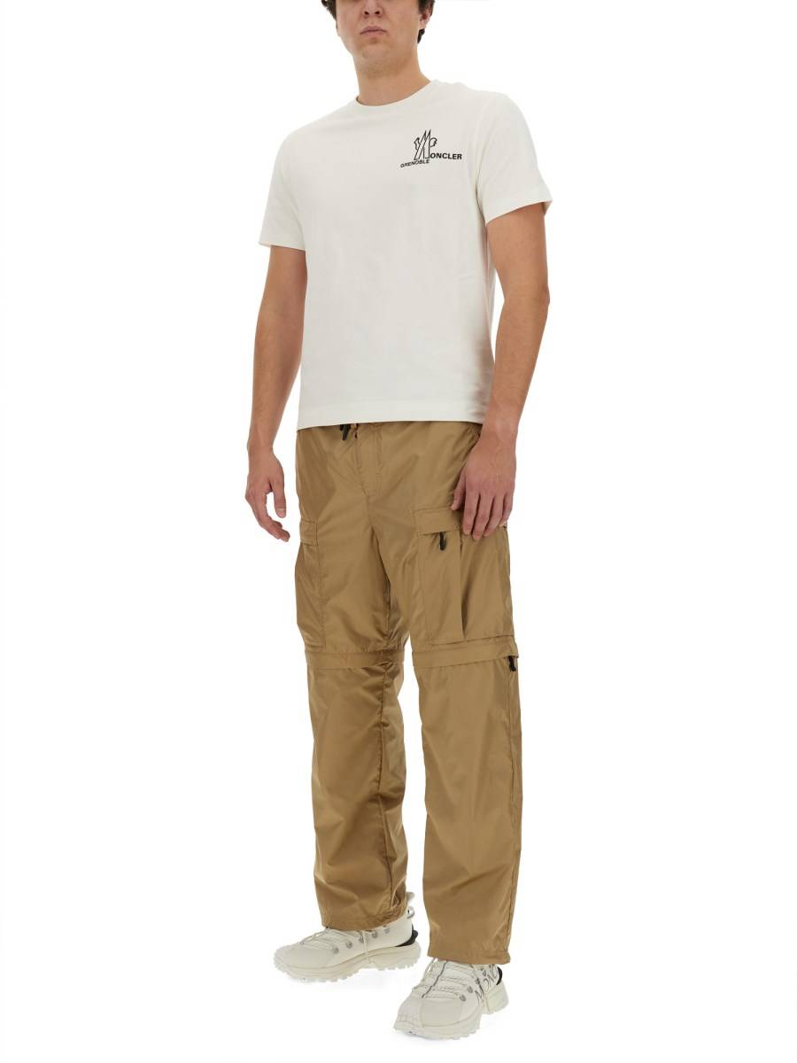 MONCLER GRENOBLE T-SHIRT IN JERSEY DI COTONE CON STAMPA LOGO