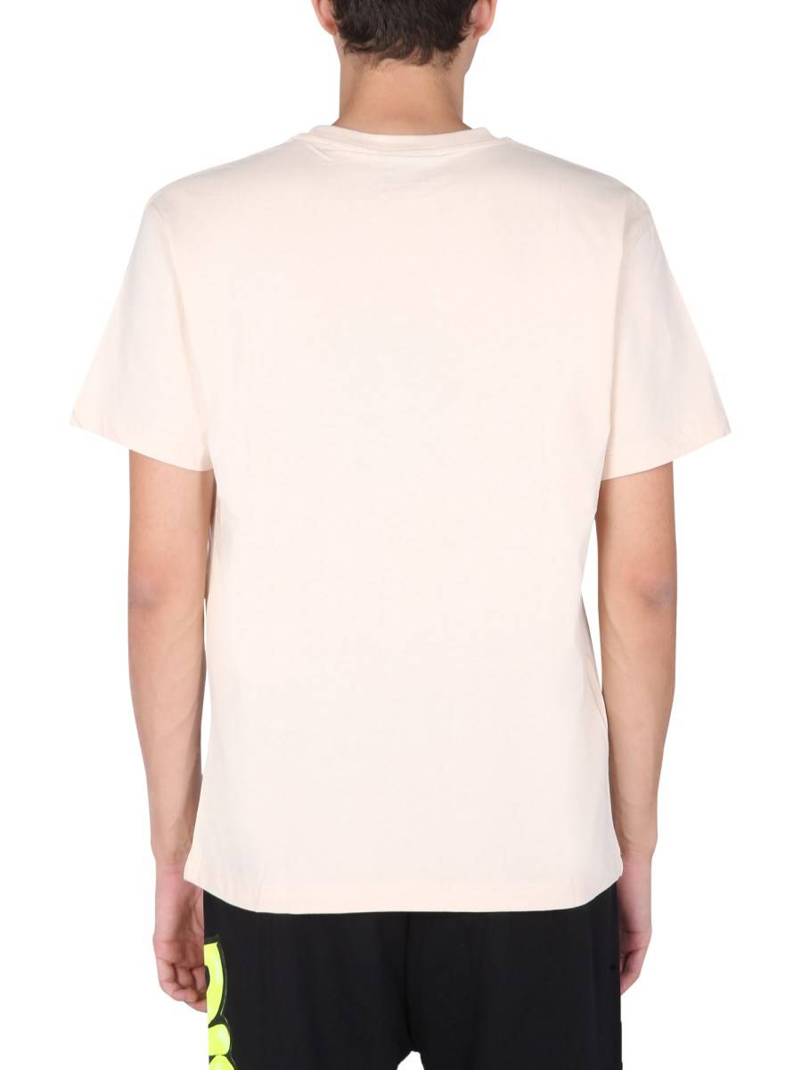 DISCLAIMER T-SHIRT IN JERSEY DI COTONE CON STAMPA SERIGRAFICA