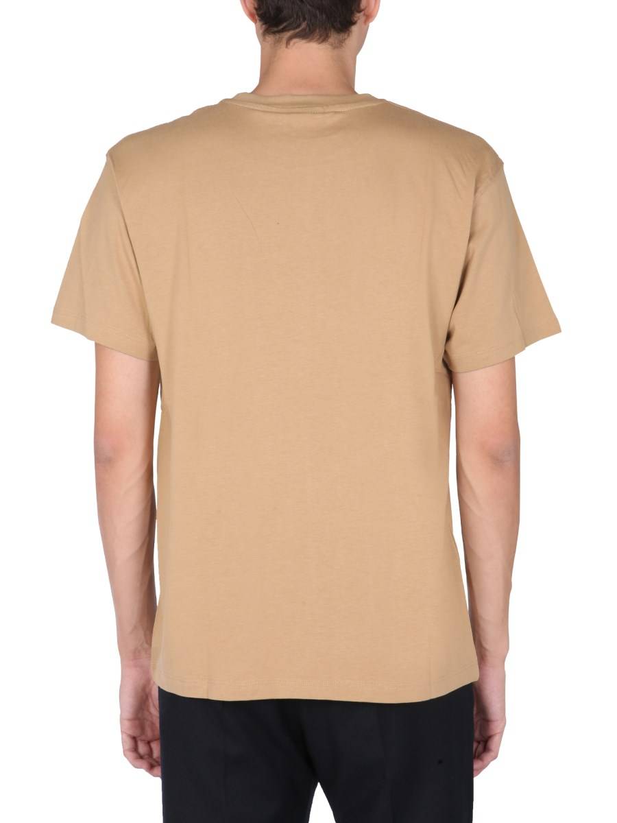 DISCLAIMER T-SHIRT IN JERSEY DI COTONE CON STAMPA SERIGRAFICA