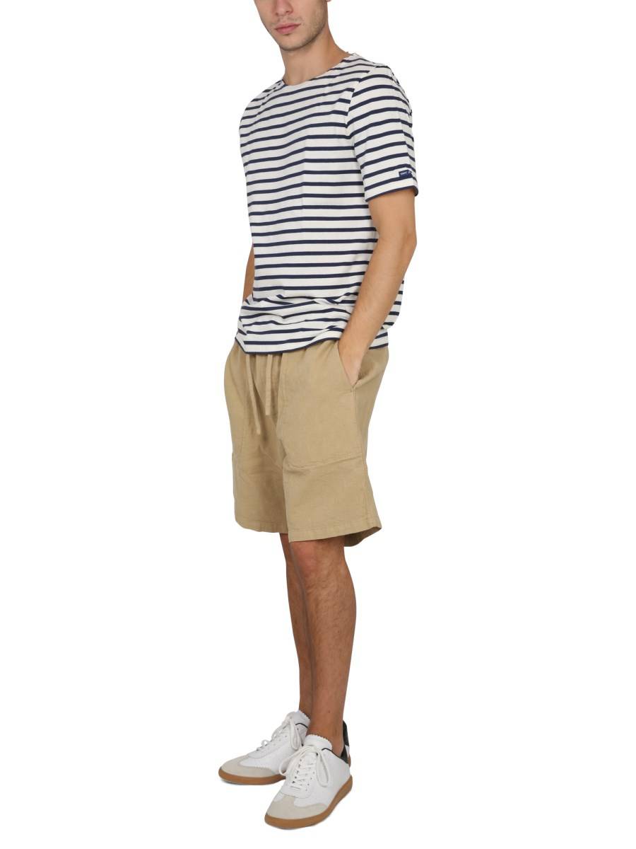 SAINT JAMES T-SHIRT "LEVANT MODERN" IN COTONE CON MOTIVO RIGATO