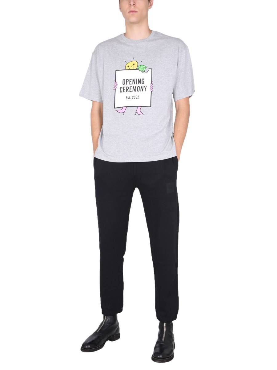OPENING CEREMONY T-SHIRT LIGHT BULB IN JERSEY DI COTONE