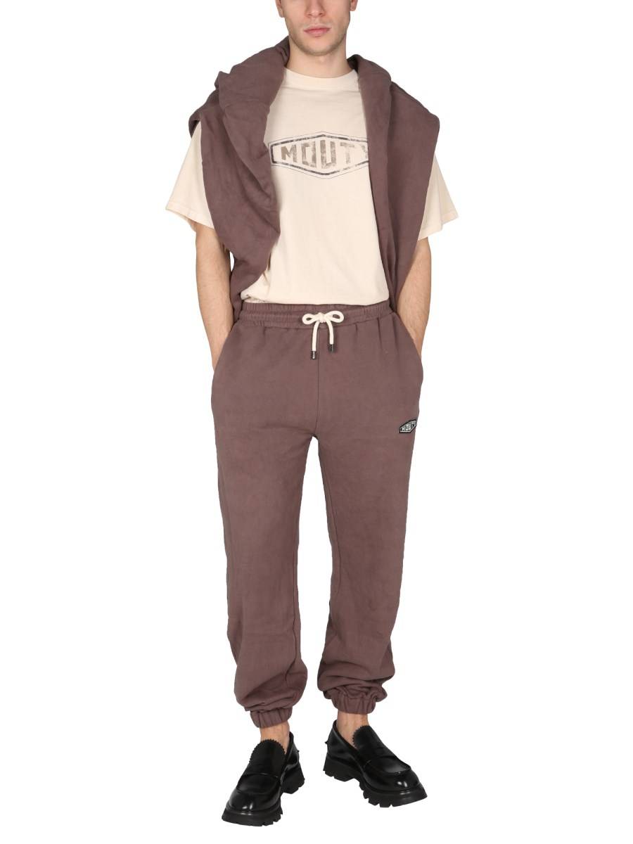 MOUTY T-SHIRT MOTORS IN JERSEY DI COTONE CON STAMPA LOGO VINTAGE