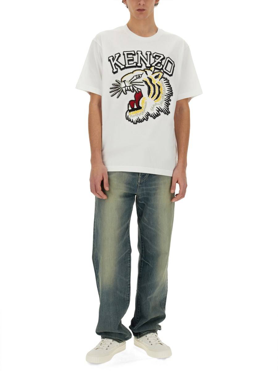 KENZO T-SHIRT "TIGER VARSITY CLASSIC" IN JERSEY DI COTONE