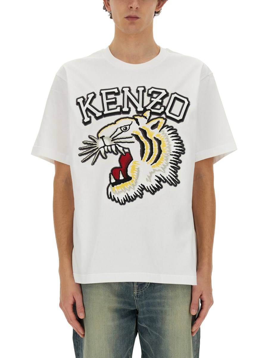 KENZO T-SHIRT "TIGER VARSITY CLASSIC" IN JERSEY DI COTONE
