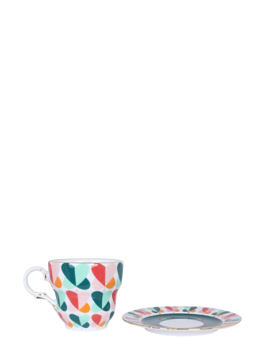 LA DOUBLEJ TAZZA GRANDE DA TEA BIG MAMA CON PIATTINO