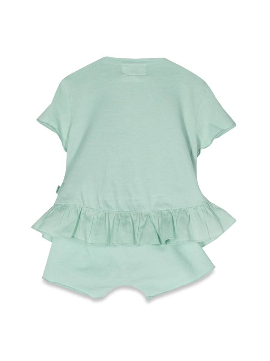 TEDDY & MINOU SET T-SHIRT CON ROUCHES E SHORTS