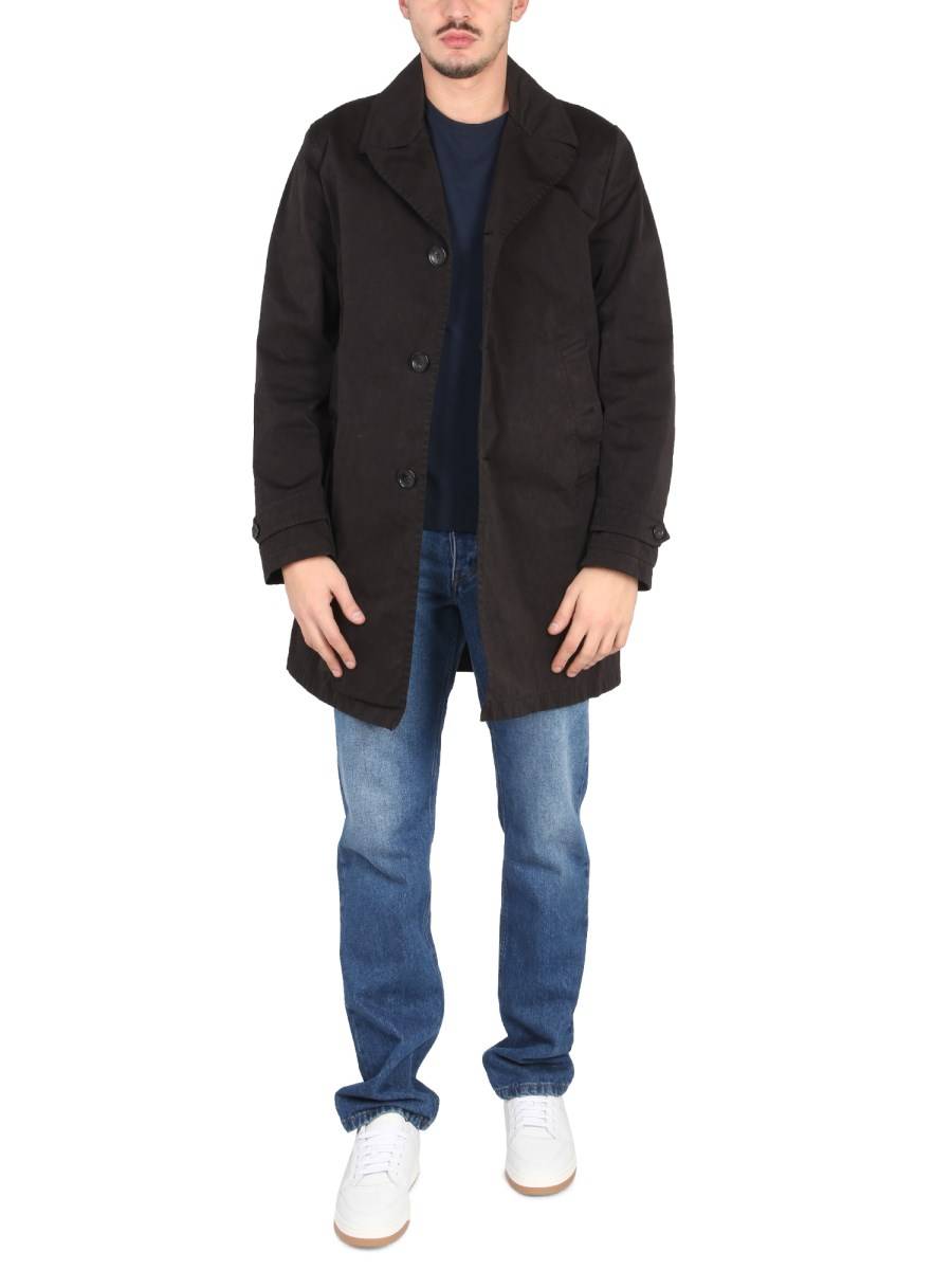 TEN C TRENCH MONOPETTO CON BOTTONI