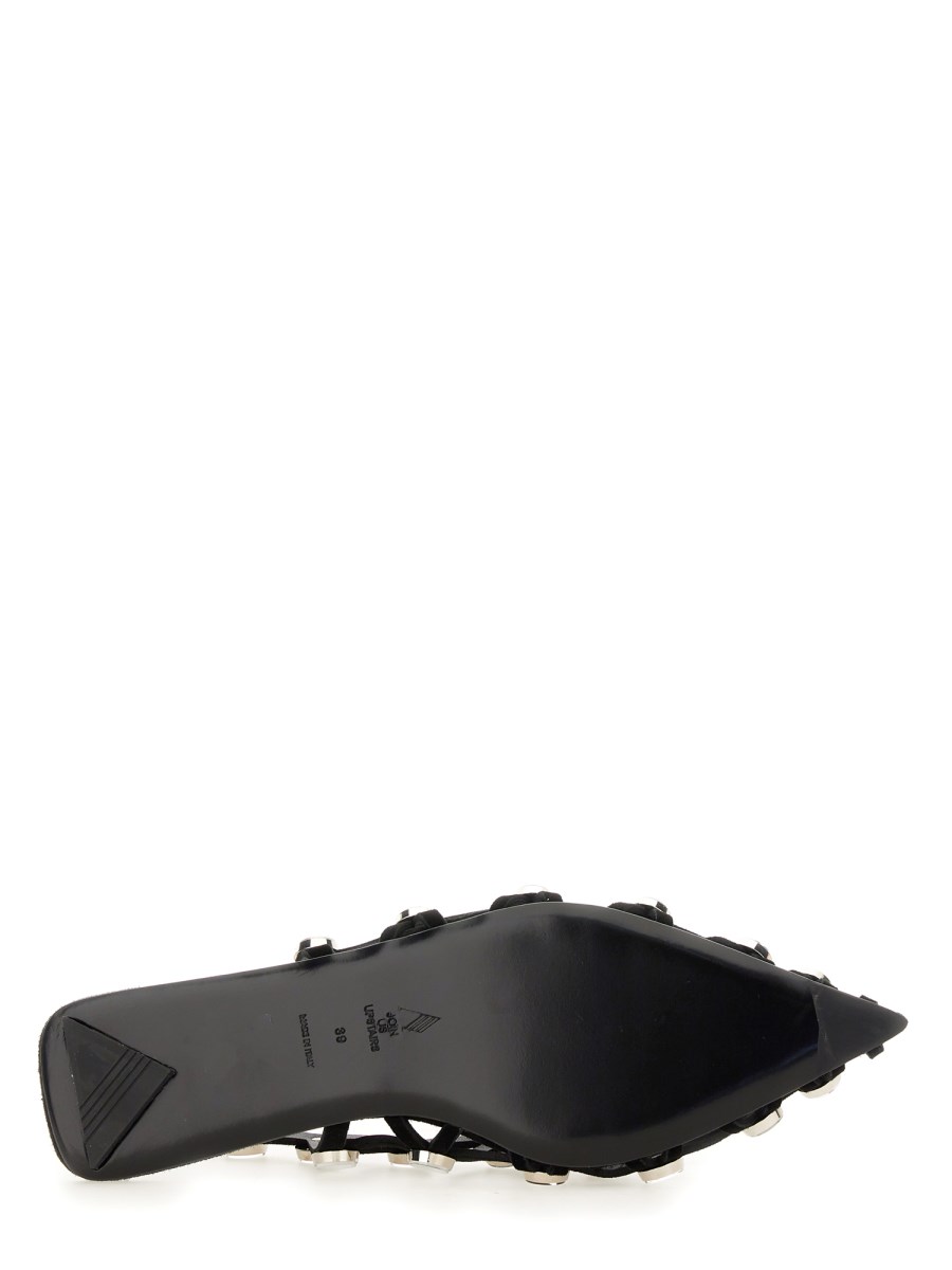 THE ATTICO BALLERINA ''GRID'' IN PELLE