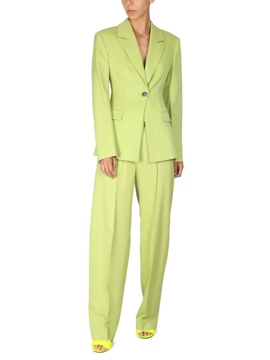 THE ATTICO BLAZER "BLUE" IN LANA