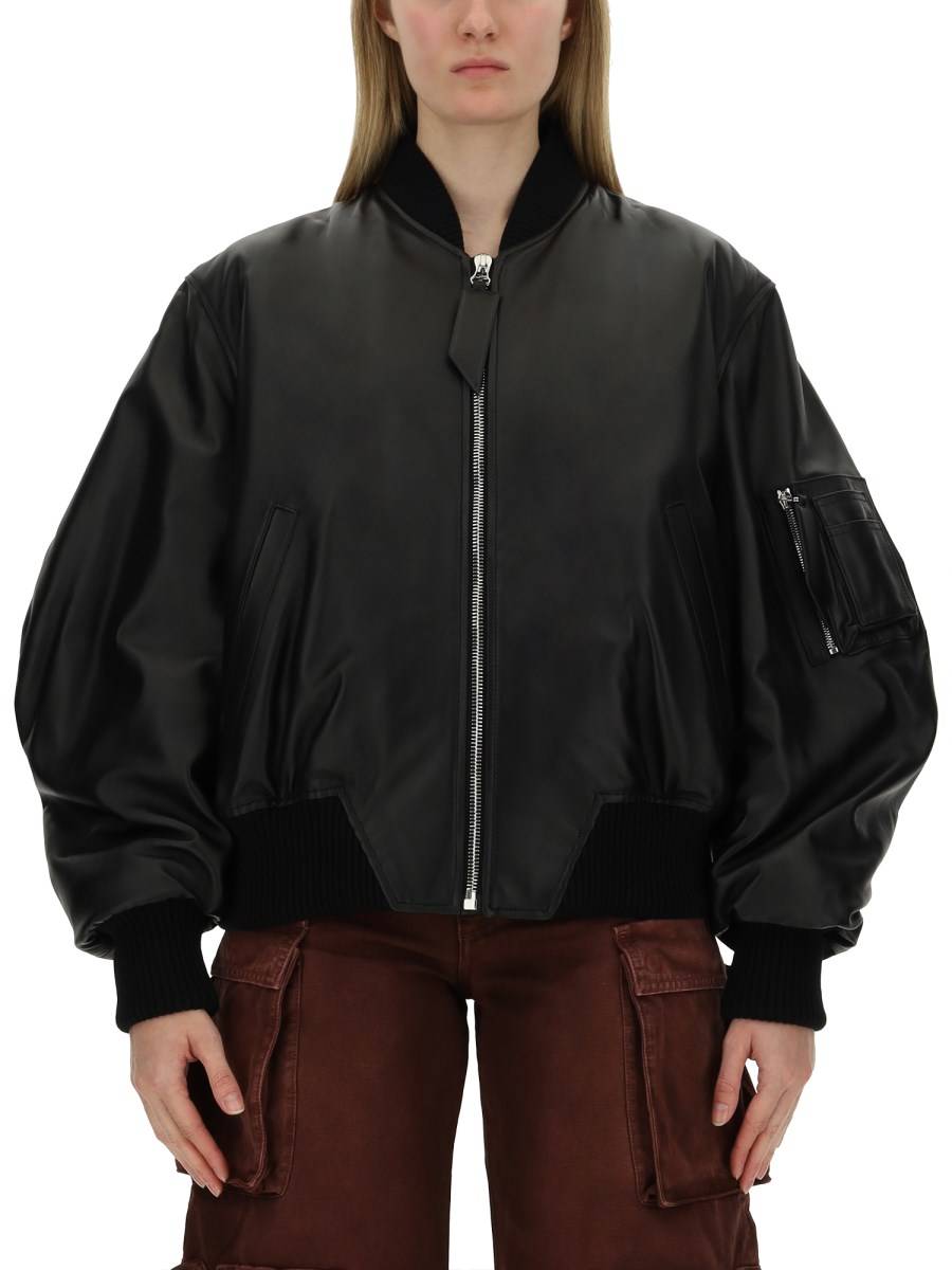 THE ATTICO BOMBER ANJA IN PELLE