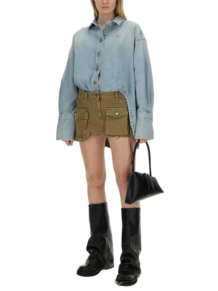 THE ATTICO GIACCA IN DENIM DI COTONE