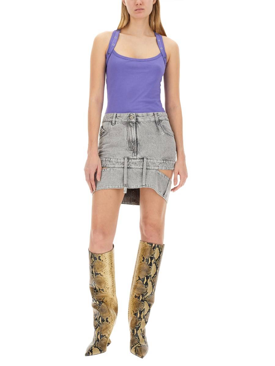 THE ATTICO GONNA IN DENIM