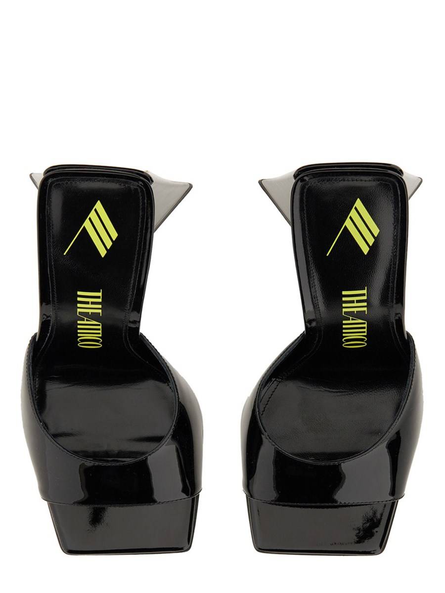 THE ATTICO MULE DEVON IN PELLE VERNICE