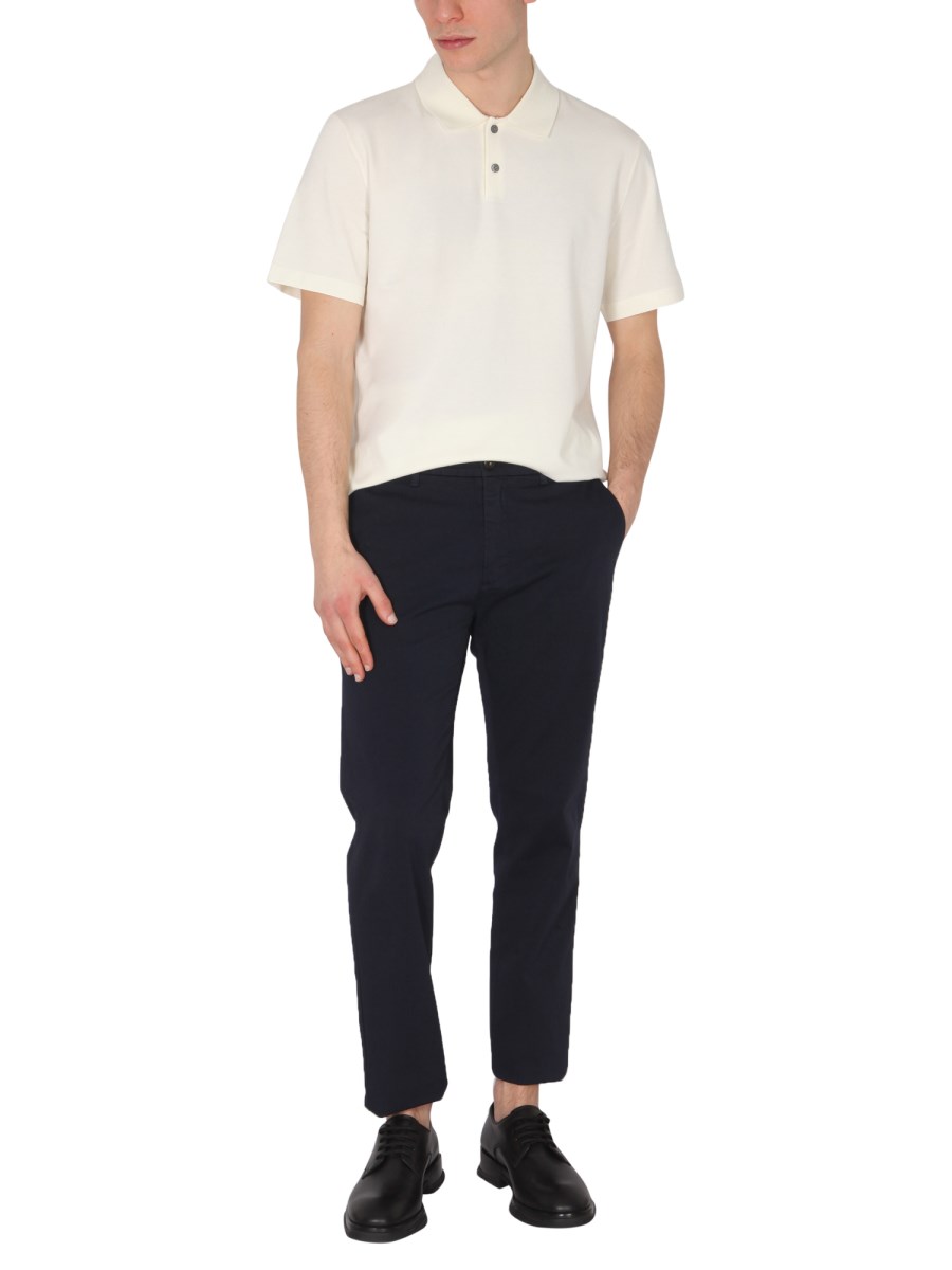 THEORY POLO REGULAR FIT IN MISTO VISCOSA