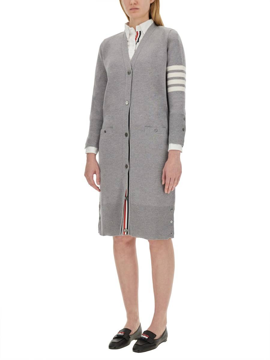 THOM BROWNE ABITO CARDIGAN IN LANA