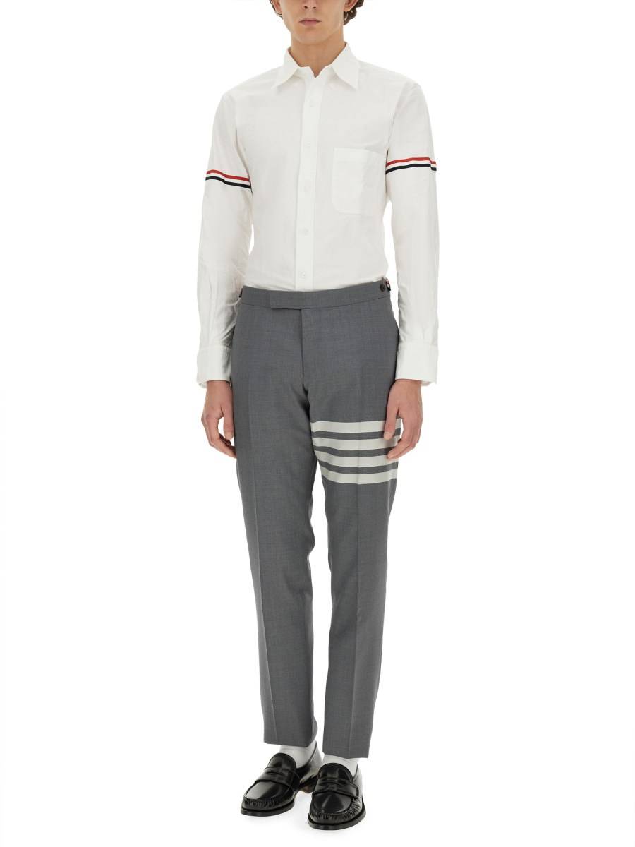 THOM BROWNE CAMICIA CLASSICA BUTTON DOWN IN OXFORD